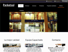 Tablet Screenshot of parketsol.com